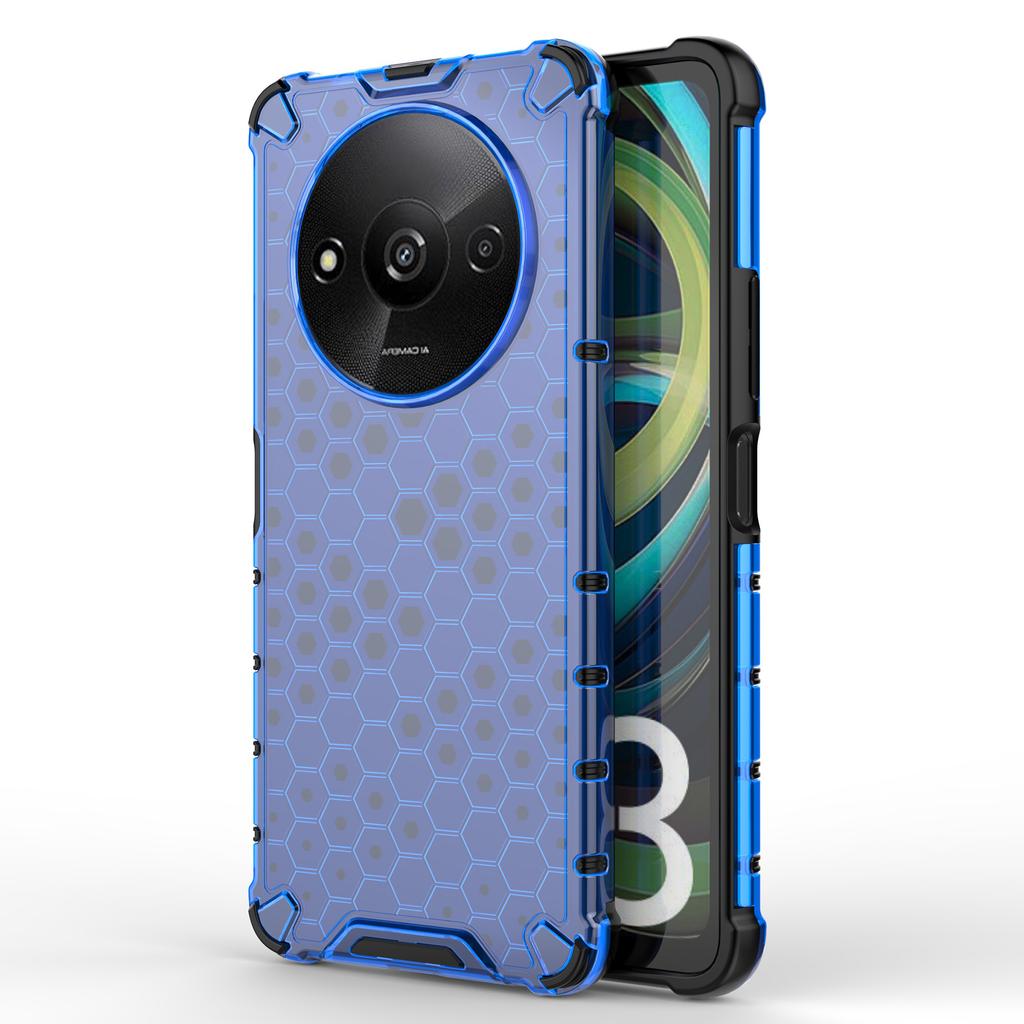 For Xiaomi Redmi A3/Poco C61 4G Cell Phone Cases Honeycomb Design TPU+PC Anti-scratch Cover