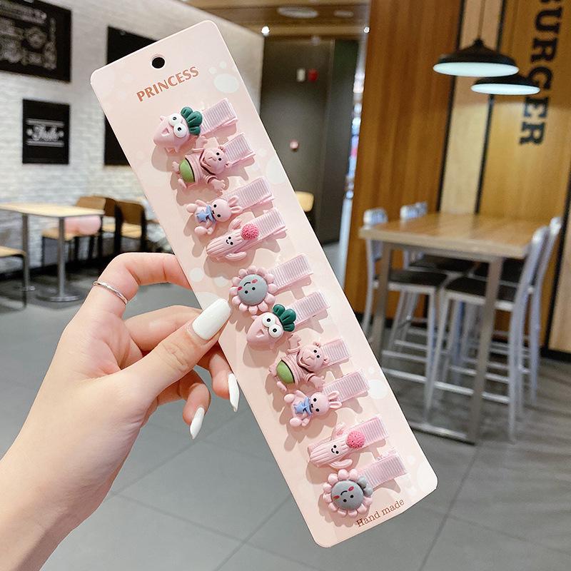 Barrette bec de canard dessin animé pour enfants - Été 2021 Épingle à cheveux en résine plastique pour filles