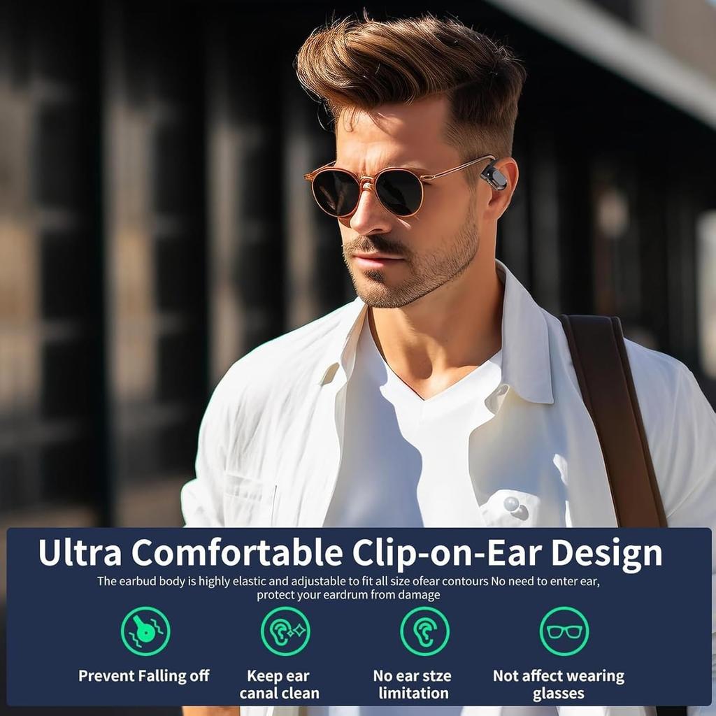 Ai Translating Earbuds, Two Way Translator Ear Buds Device in Real Time for iOS & Android, Wireless Bluetooth 144 Languages Translation Pods Over-Ear