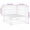 VidaXL Canapé d'angle de jardin Blanc Bois de pin massif