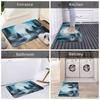 Animal Wolf Front Floor Door Entrance Mat Indoor Kitchen Bathroom Doormat Bedroom Carpet Rug