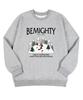 BEMIGHTY Ski Drawing Brushed Oversized Sweatshirt [Gray]