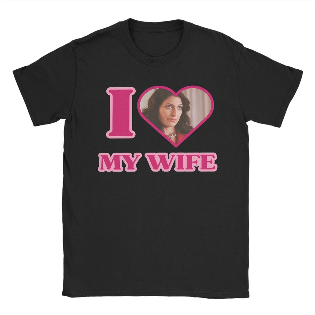 Übergroßes T-Shirt I Love Lisa Cuddy House MD Baumwoll-T-Shirts Hip-Hop T-Shirt für Männer Sommer Geniales Kurzarm-Top T-Shirts