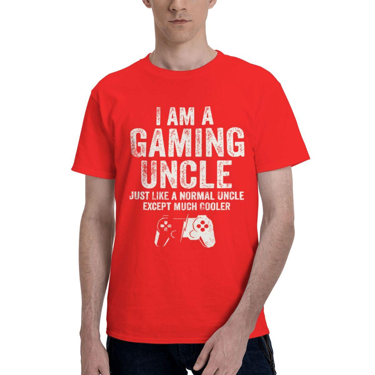 

Gaming Uncle Funny 100 Cotton Casual Breathable Confortable Vintage New Gifts And TShirts Men Clothes S
