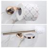 Rose Gold Stainless Steel Wall Towel Rack Toilet Paper Holder Wall Hook Bathroom Accessories