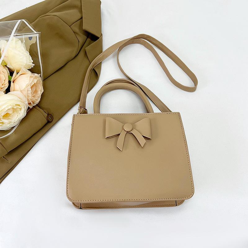 New Fashionable Bow with High Appearance and Fashionable Casual Niche Design Fashionable Small Square Bag Simple Shoulder Bag