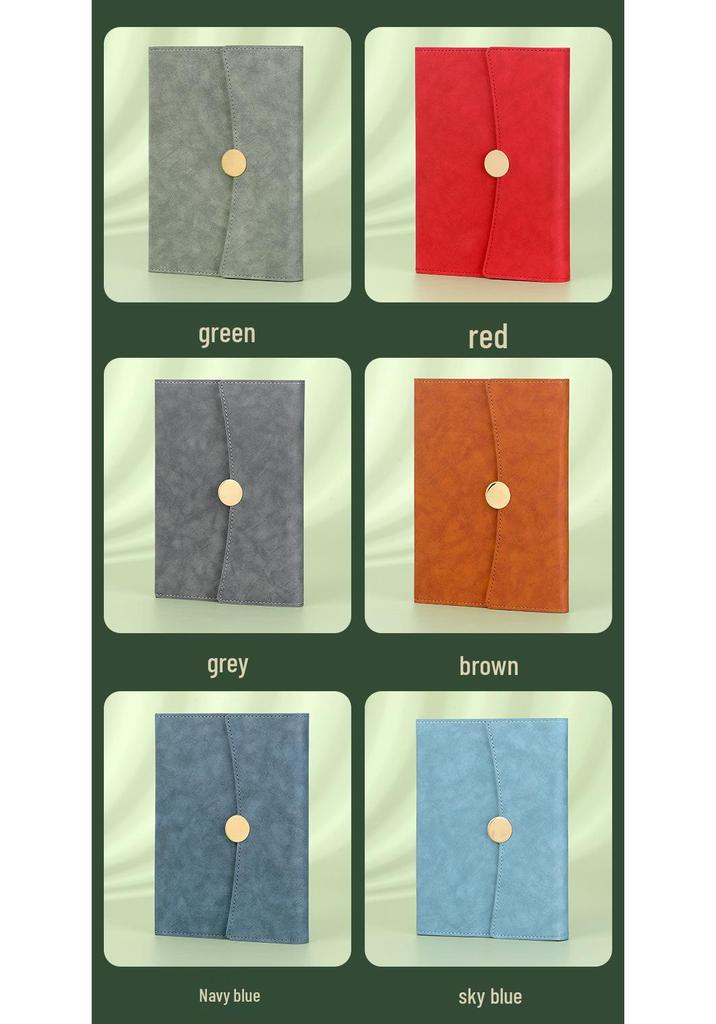 Custom Logo Leather Journal Set: Laptop Gift Box with Three-Fold Thickened Notebook for Creative Business.