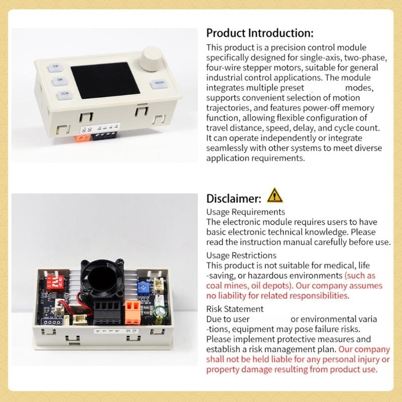 Four Wire Stepper Motor Controller With Adjustable Speed Distance Delay Setting And Cycle Programming Professional
