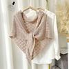Ladies' Cross Hollow Diamond Knitted Shawl Spring&Summer Triangle Jacket Fashionable Air-Conditioned Room Warm&Wide Shoulder