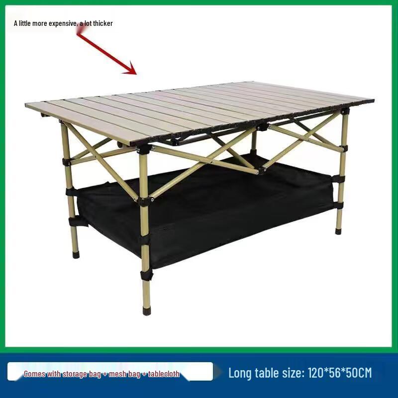 ZISIZ Roll-Up Camping & Outdoor Folding Table