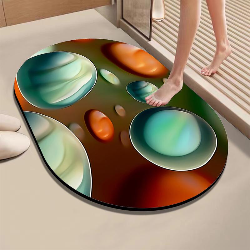 Diatom Absorbent Quick-Dry Non-Slip Bathroom Floor Mat