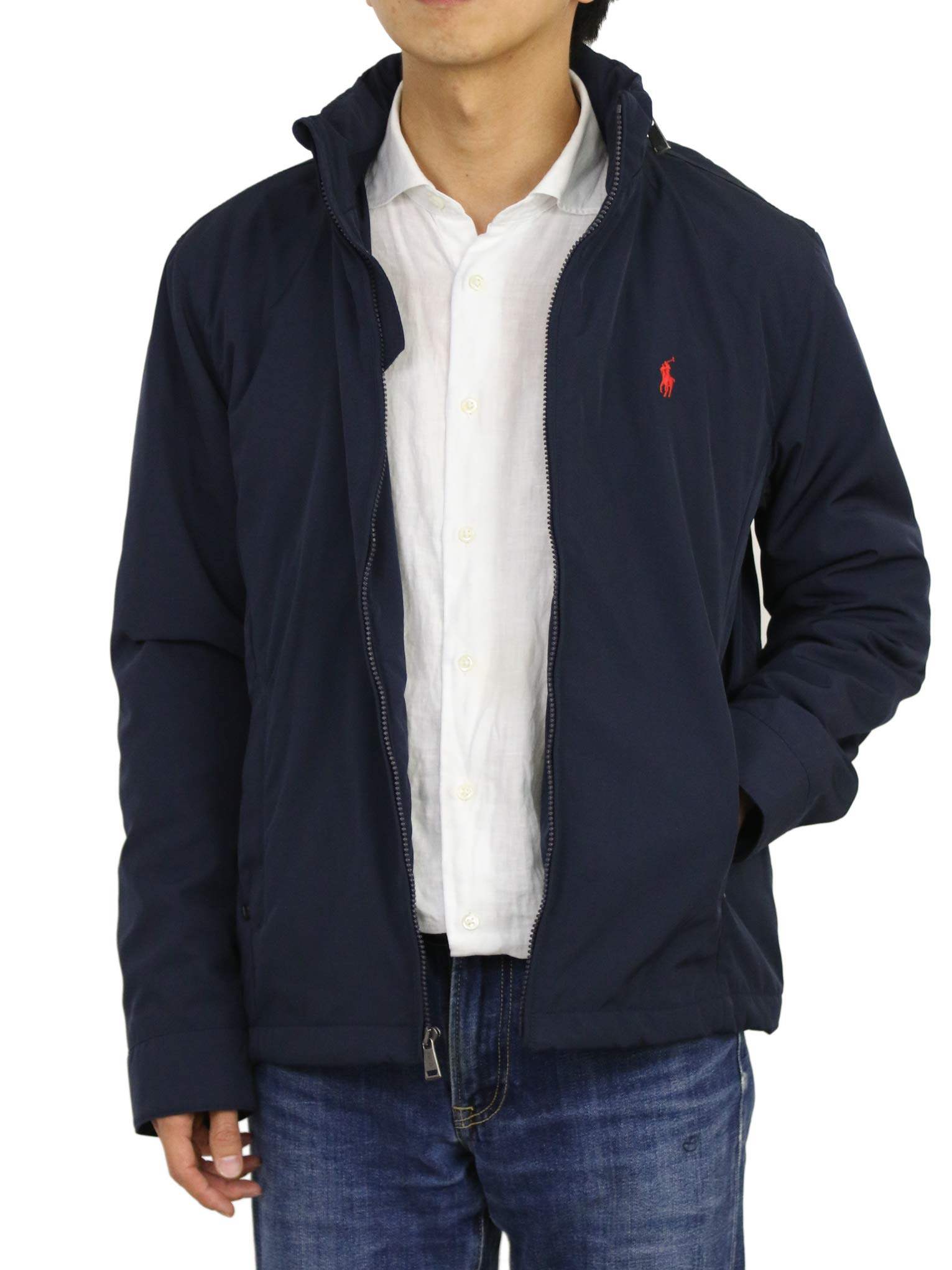 

POLO RALPH LAUREN Куртка-ветровка Perry с стеганой подкладкой-свингом, Топ на молнии, 0101749-XXL-ANAVY [Б/у]