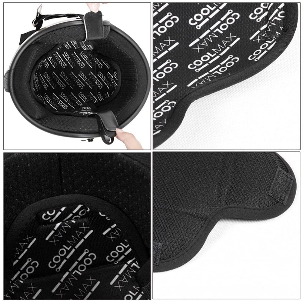 YFFSFDC Helmet Inner Liner Pad COOLMAX Material Sweat Absorbent Quick