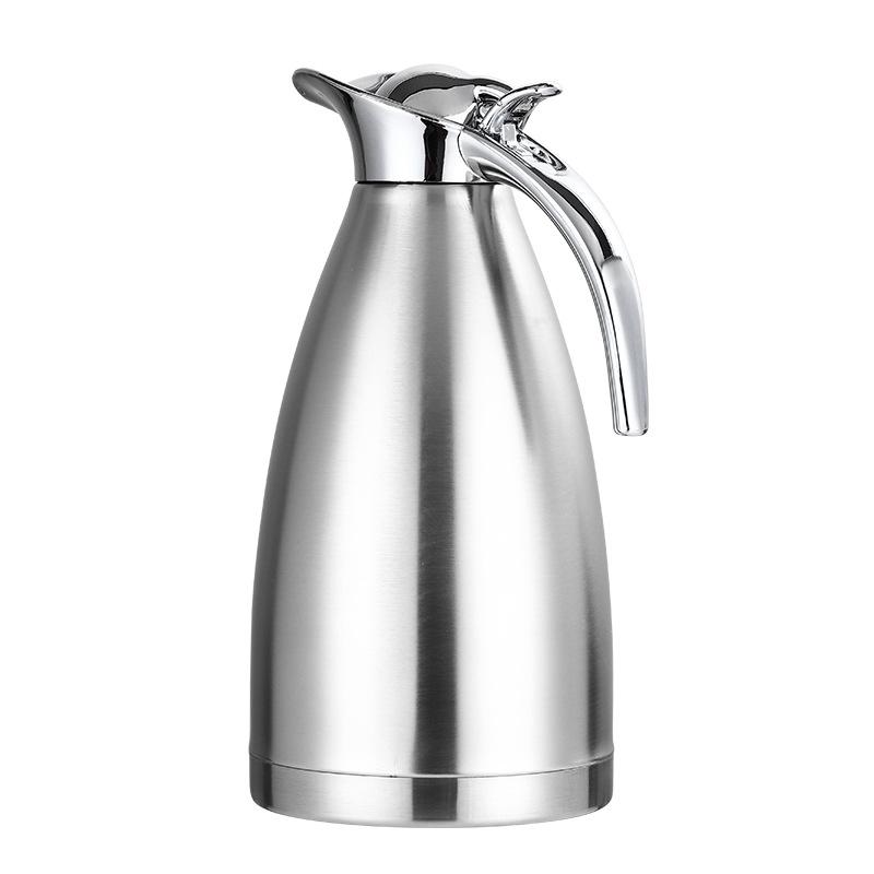 2L European Style Double Layer 304 Stainless Steel Insulated Hot & Cold Water Coffee Kettle