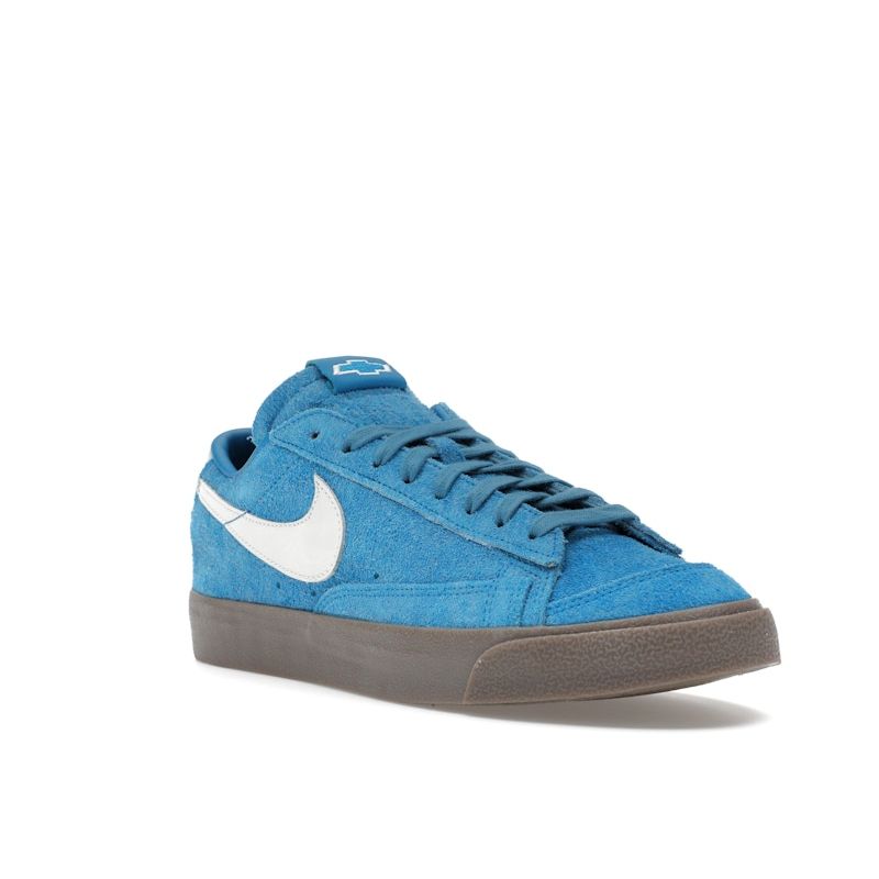 Nike Devin Booker X Chevrolet X Blazer Low Surf Blue Unisex Sneakers Sail Gum-Dark-Brown HV2197-400