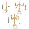 Luxurious European Taper Candle Holders Luxurious Carved Gold Metal Candelabra Enhancing Living Space Aesthetic Decors
