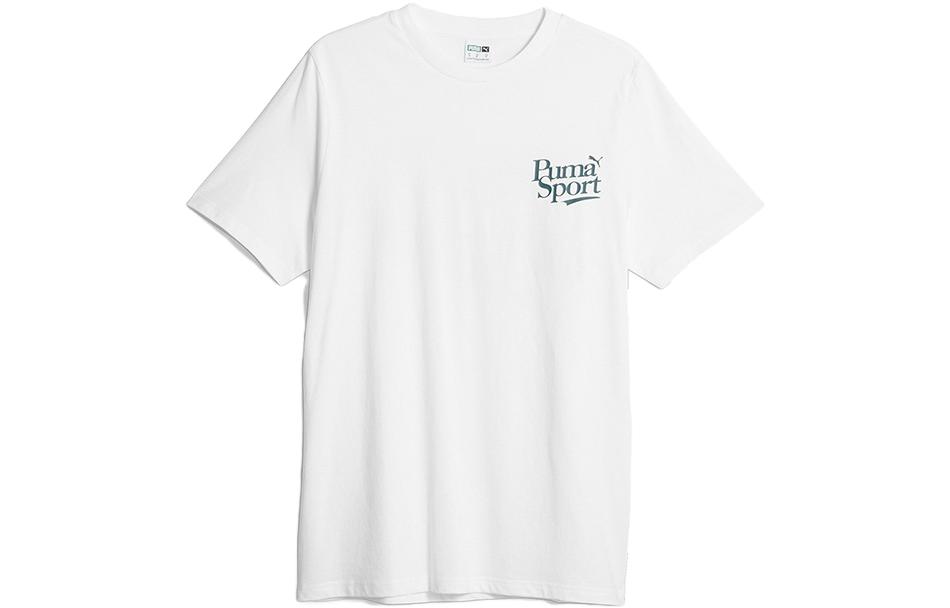 PUMA Set in Sleeve T Shirt Men s White 624714-02 L