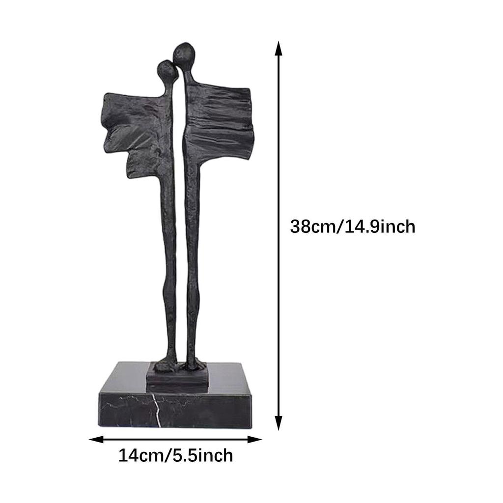 Abstract Sculpture Abstract Couple Statue for Shelf Entrance Cabinet Decor