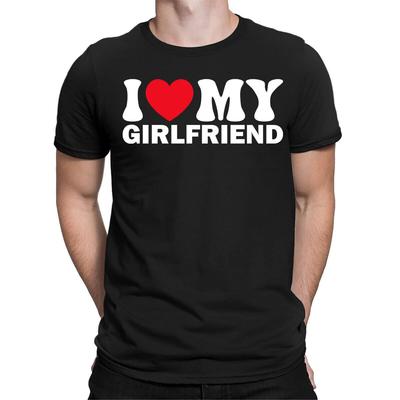 I Love My Girlfriend Worlds Best Forever Mens T-Shirts Unisex Tee Love Top #E2
