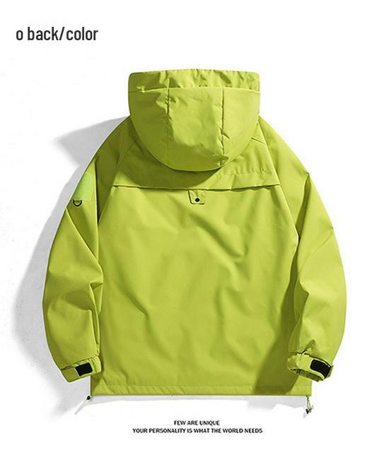 Unisex Windproof & Waterproof Cotton Jacket for Mountain, Autumn/Spring Style, Loose Fit