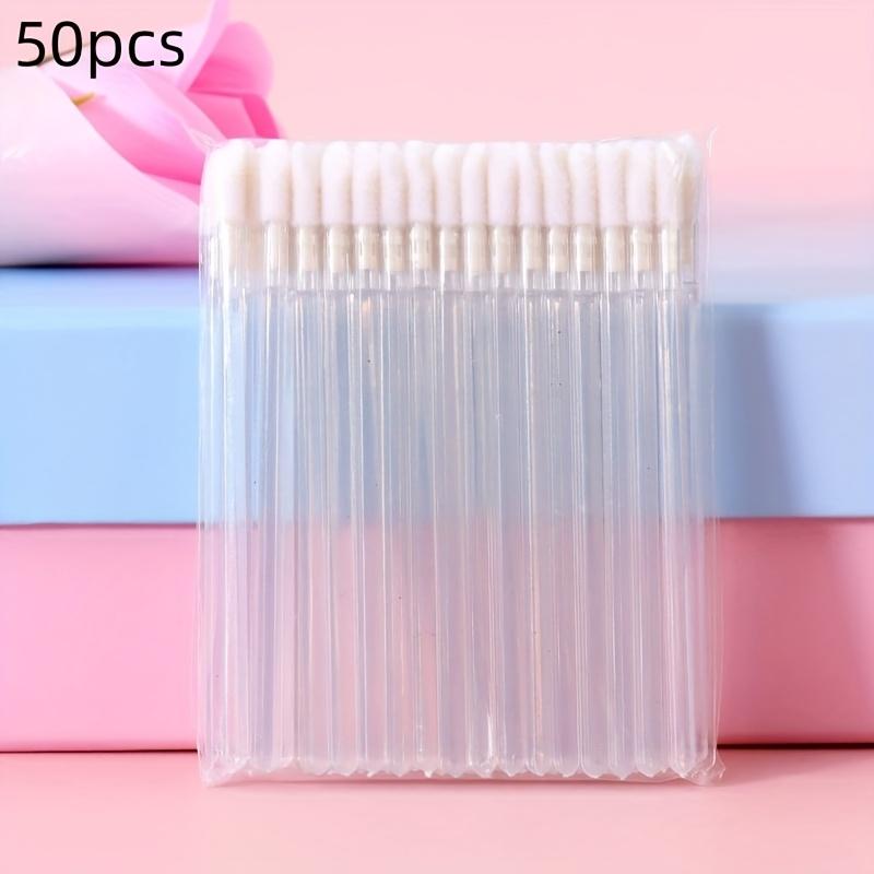 

50 шт. Мікроаплікатори, Мікроаплікатори для точного нанесення, Пензлик з норкового волосся, Пластикова ручка з АБС-пластику для нарощування вій, нігтів та підводки для очей