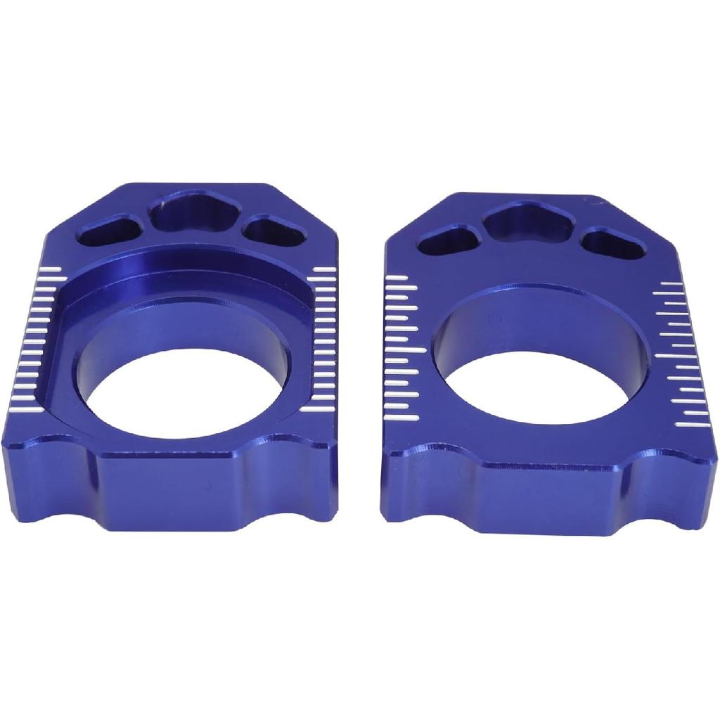 Dirt Bike Rear Axle Block Chain Tensioner Adjuster CNC for YZ 250F 450F YZ250F 2012-2023 YZ450F 2010-2023 Blue