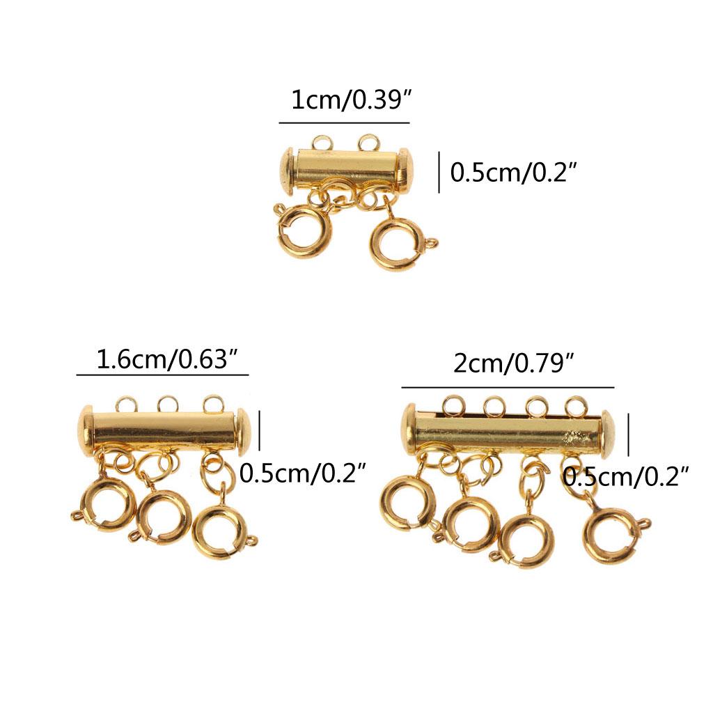 Jewelry Connectors Layered Necklace Clasp Magnetic Tube for Stackable Necklaces