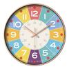 Early Education Wall Clock Clock Cartoon Silent Clock Children's Time Management Quartz Clock Home Wall Hanging 35CM