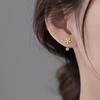 925 Sterling Silver Needle Flower Stud Earrings: 2025 New Luxury Niche Design for Women