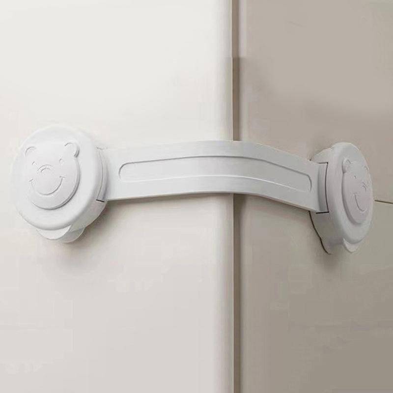 

Baby Safety Lock Drawer Child Safety Cabinet Locks Adhesive Cabinet Drawer Door Latches Baby Safe Straps as the picture