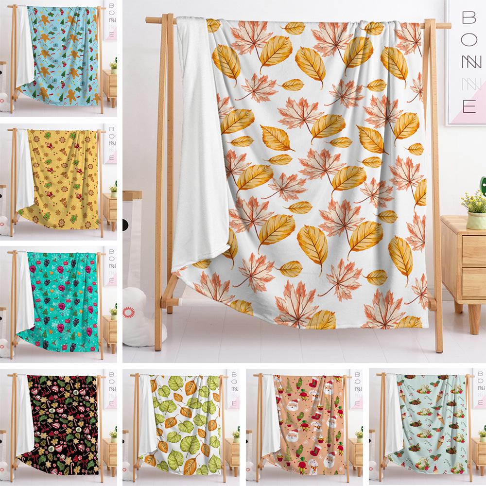 Small Fresh Blanket Flannel Blanket Picture Cover Blanket Spring And Autumn