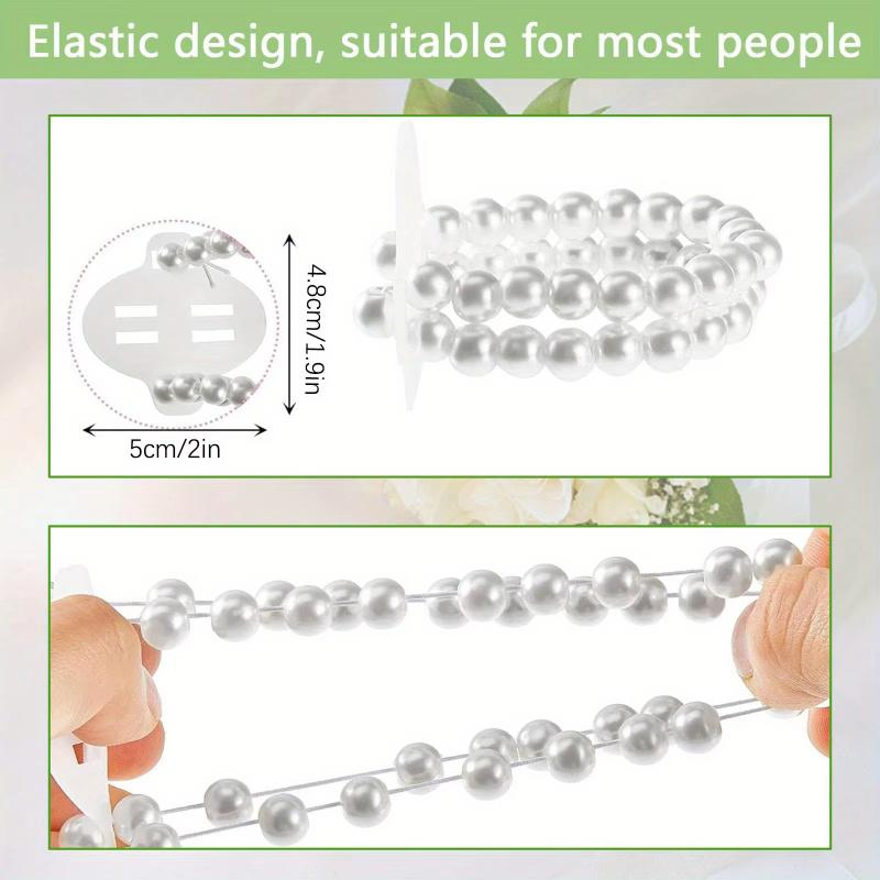 10 Stück Handgelenksblume Perle Kristall Korsage Brautjungfer Kinder Handblume Hochzeit Wunderschöne Braut Hochzeitsarmbänder Mädchen Schmuck