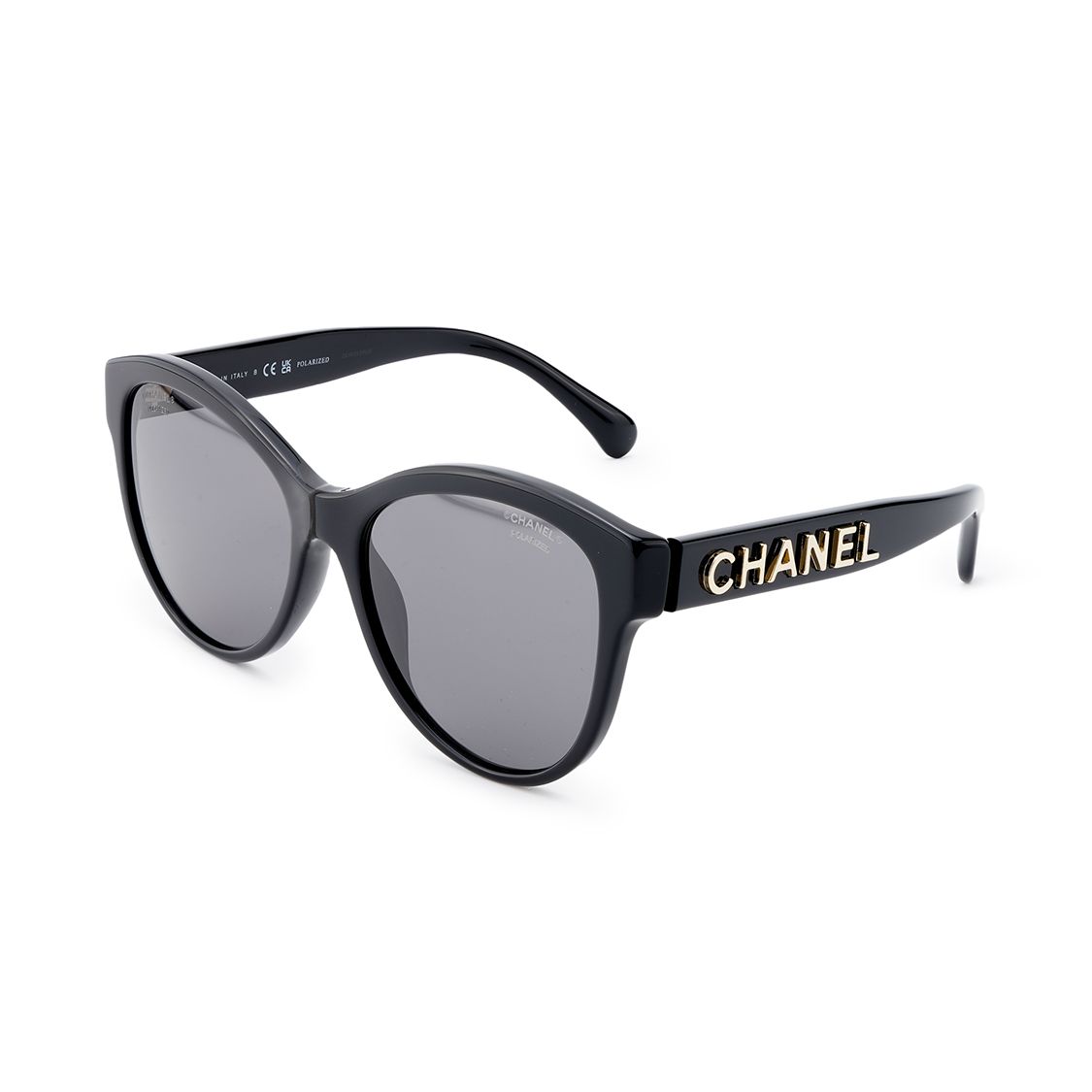 

Chanel Fashion Simple Casual Sunglasses Black Round Unisex sunglasses CH5458C622T8 Basic Packaging-Eyeglass Case+Box,55mm,Black