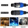 Poyiccot Speakon Extension Speaker Cable 18AWG Male to Speakon Extension DJ PA Stage Audio Jack Loudspeaker Amplifier Wiring Cord with Twist Cable,