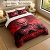 3Pcs Bedding Set Custom Name Text, 1 Sheet 2 Pillowcases Home Bed DecorHellraiser Pinhead