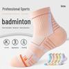 Unisex Mid-Calf Badminton Socks: Thick Sole, Ideal for Marathon, Running, Hiking.