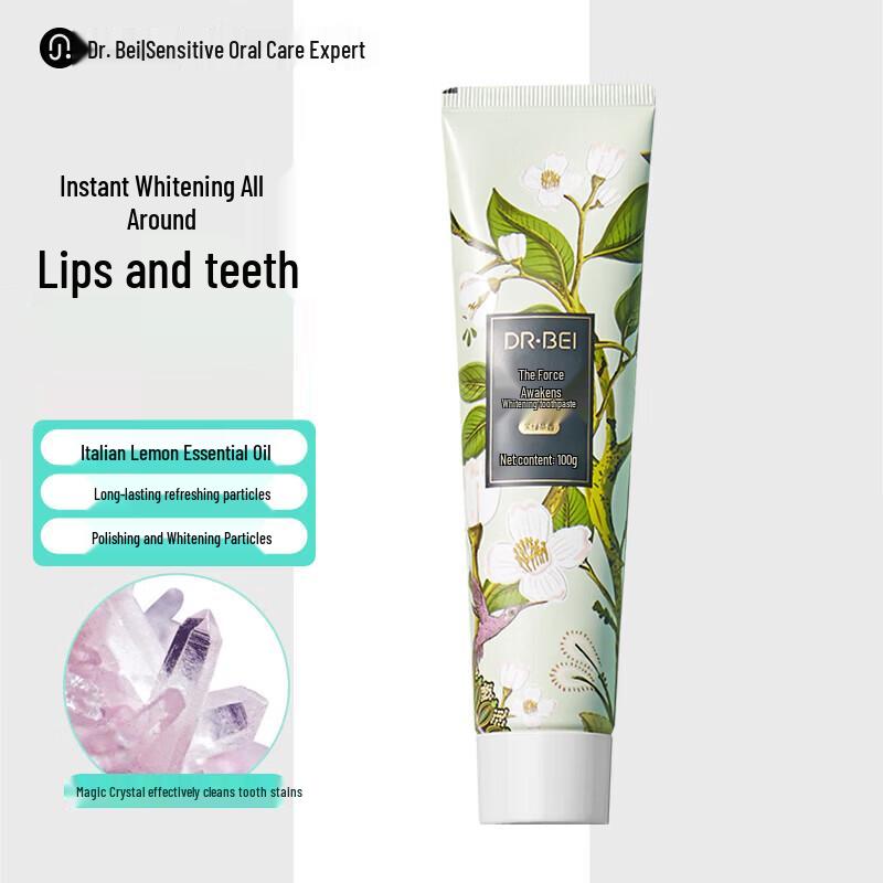 Beiyisheng Force Awakens Whitening Toothpaste, Jasmine Green Tea, 3x100g