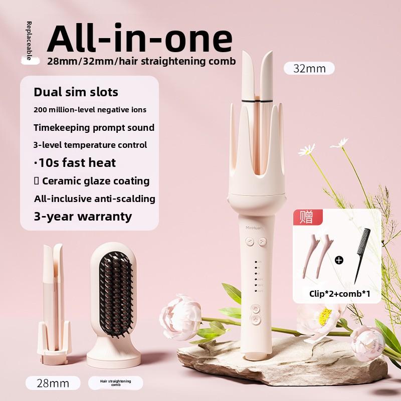 

Fully Automatic Curling Iron Household Straightening Comb Negative Ion Perm Large Wave Water Ripple Multi-function Curling Iron UK