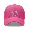 [ Baseball Cap] White  Face Print Polyester Adjustable Breathable Lightweight Curved Brim Casual Streetwear Daily Wear Baseball Hat - Dad Cap, Sun Hat