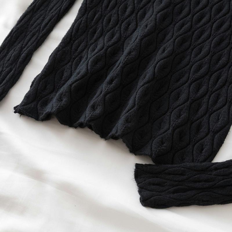 Pulover Tricotat Jumper Femei Gât Mediu Pulover Tricotaje Femei Slim Culoare Solidă Pulover Toamnă și Iarnă Călduros Moale Pull