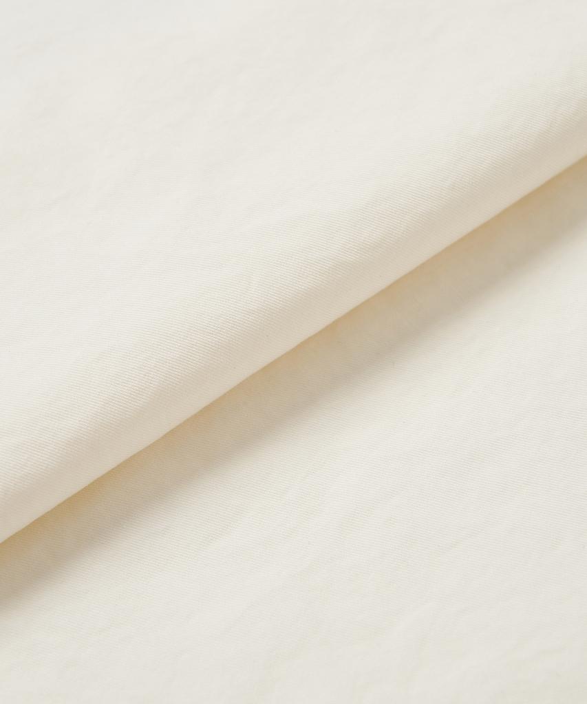 COTTON BELL Two-Button Wide Slim Pants - Ivory