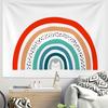 Rainbow Cat Boho Wall Tapestry Minimalist Polyester Wall Hanging for Bedroom Living Room Dorm Kids Home Decor