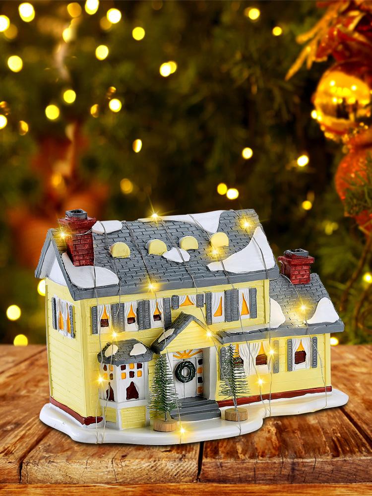 Xmas Ornament Exquisite Decorative Water Proof Xmas Desktop Ornament for Holiday Decor