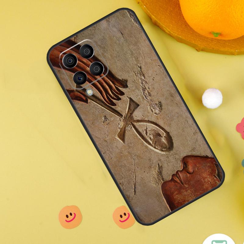 Egypt Nefertiti Anubis Ankh Case For Samsung Galaxy M20 M35 M55 M15 M32 M16 M36 M56 M54 M23 M52 M34 M14 M11 M31 M13 M53