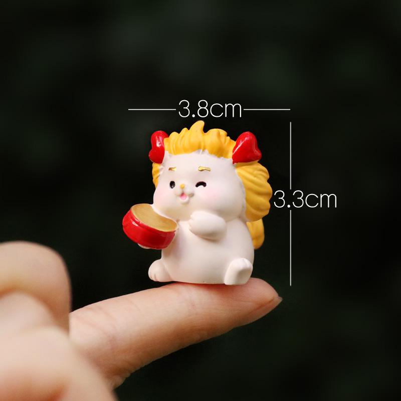 Mini Zodiac Plush Dolls - Cute Animal Figures for Desktop Decoration