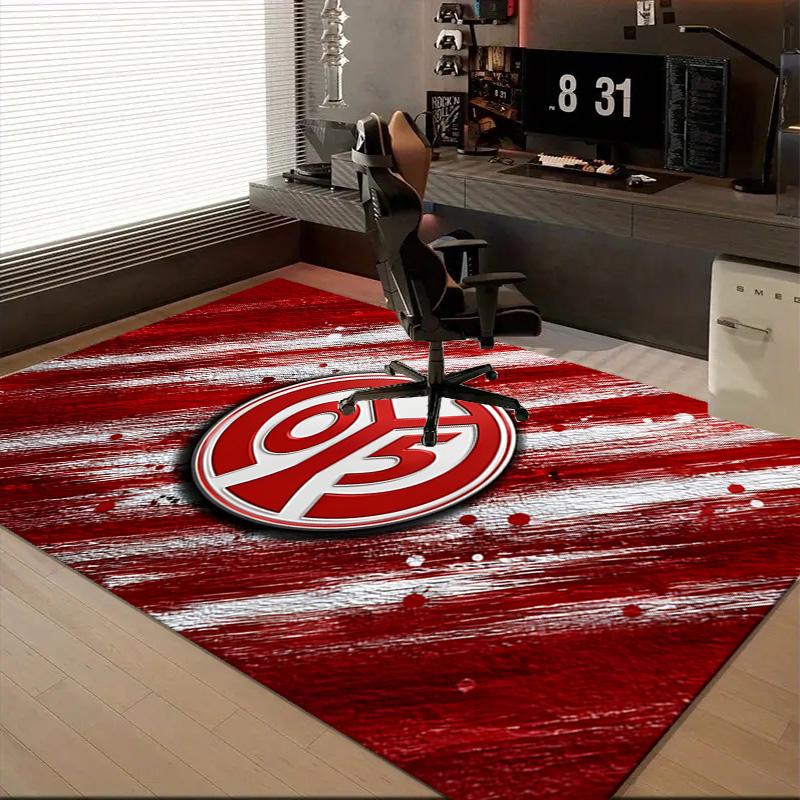 1PC Mainz Football Crest Floor Mat for Living Room, Game Rooms, Office, Bedroom, Office Floor Mat Playful Design, Christmas Fan Gifts