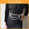 Catena per il corpo in metallo geometrica dal design minimalista per stile Hip Hop Uomo Donna