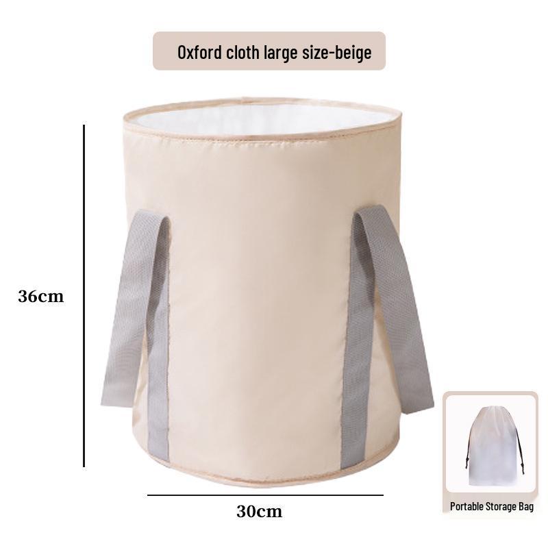 Portable Foldable Foot Bath Basin - Oxford Cloth, Insulated, for Travel or Dormitory Use