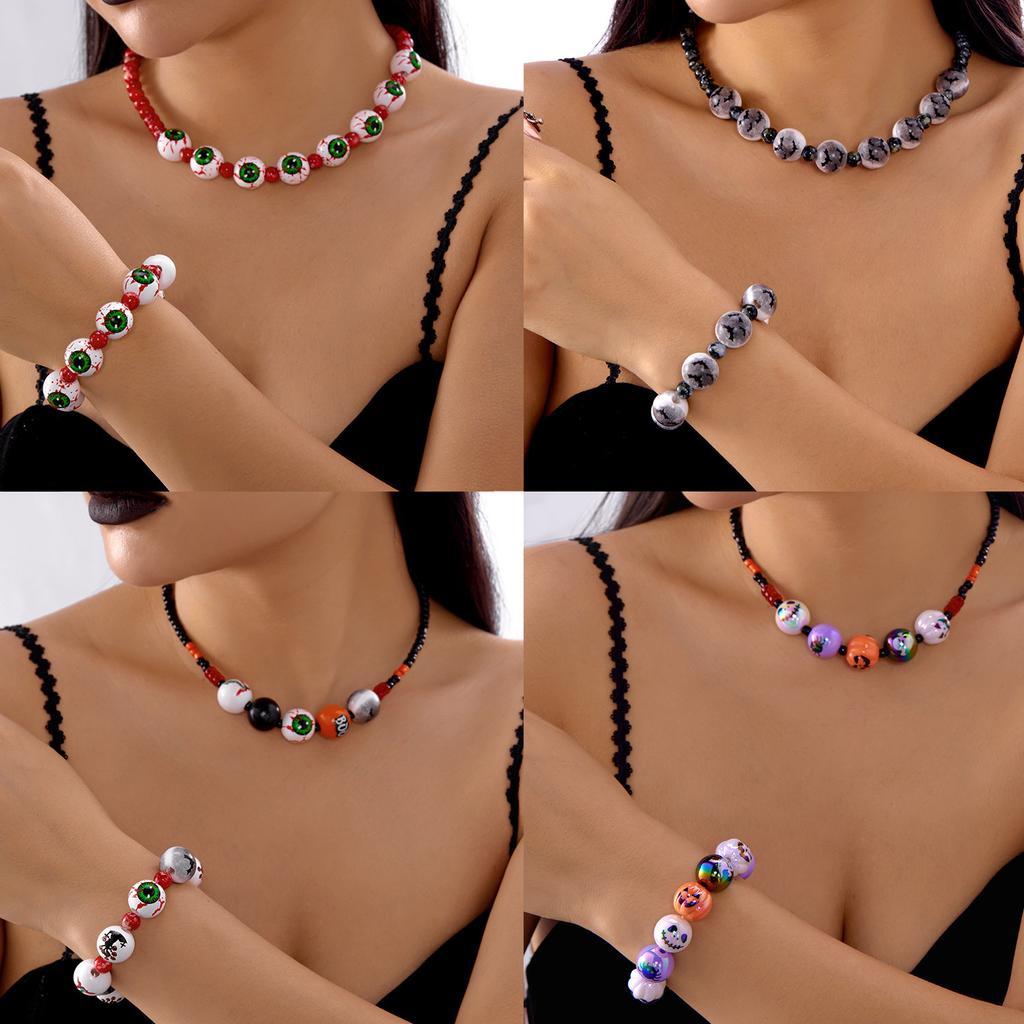 New Halloween Gift Pumpkin Bat Ghost Pendant Sweet Cool Bracelet Girl