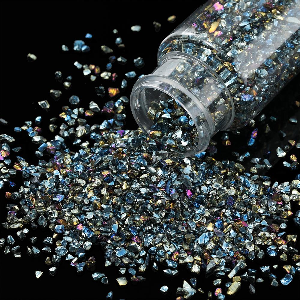 

30g/Bottle Glass Crushed Stones Irregularity Crystal Resin Fillings for DIY Epoxy Resin Mold Nail Art Decoration Jewelry Making